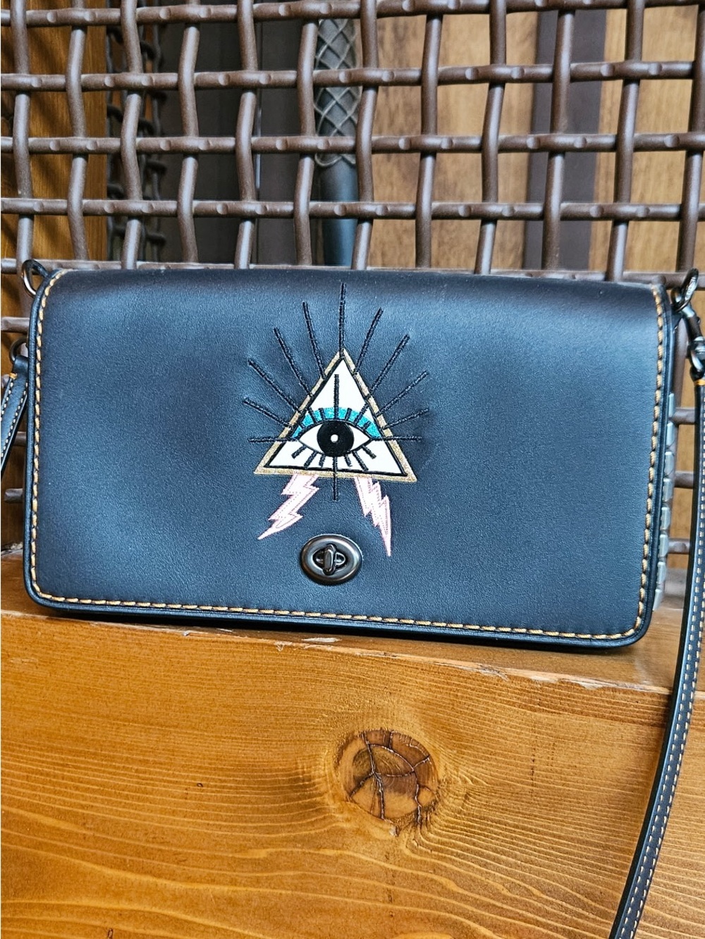 Coach 1941 Pyramid Eye Dinky Crossbody Bag